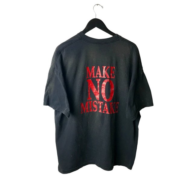 Bleached Vintage Freedom Still Rings Make No Mistake T Shirt Adult Black XL Logo - Picture 3 of 16